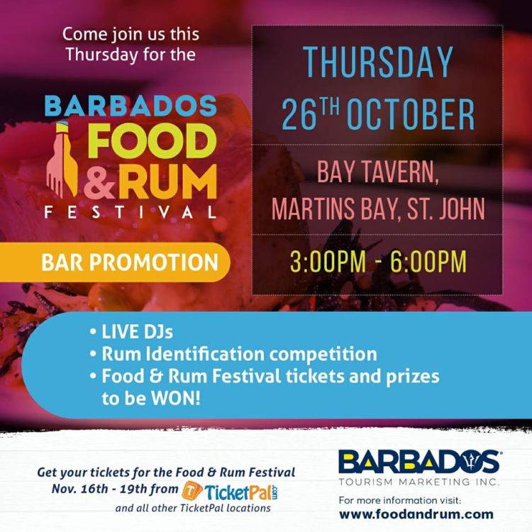 Barbados Food and Rum Festival Drink Drinks! Bar Promotion What's